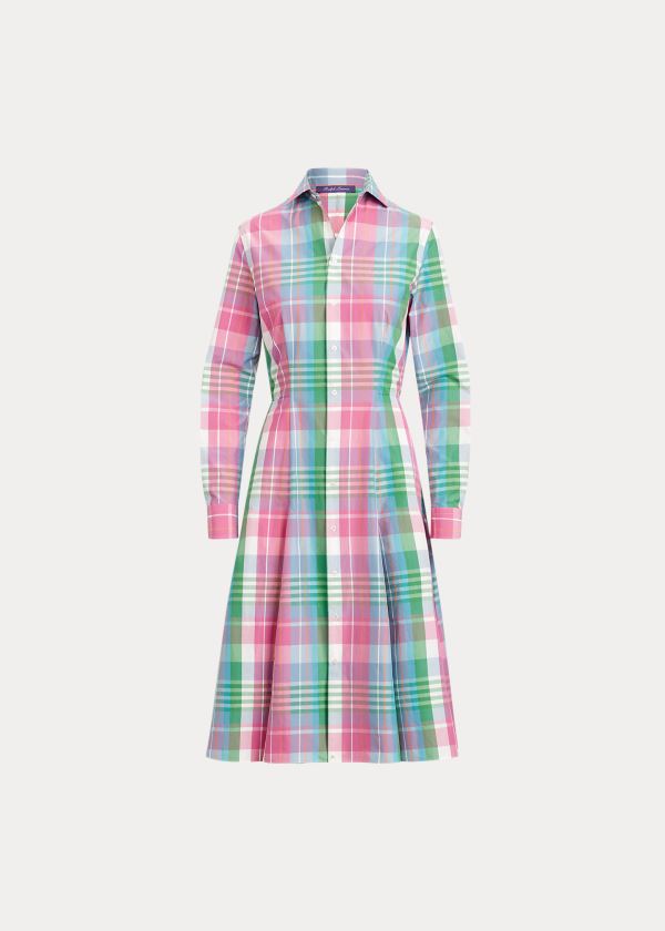 Vestido Ralph Lauren Aldene Madras Mulher 07364-NRIV